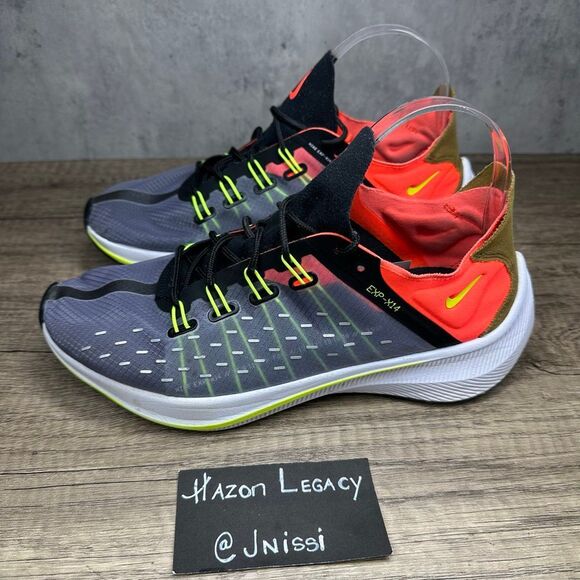 Nike~Women’s~EXP-X14 Black/Volt Total Crimson Running Shoe(AO3170-002)~Size 8.5 - Picture 1 of 8